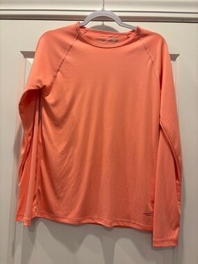 Long Sleeve Coral Swim Top